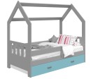 OUTLET - Łóżko Domek dziecięce 160x80 dla dzieci szary D3C