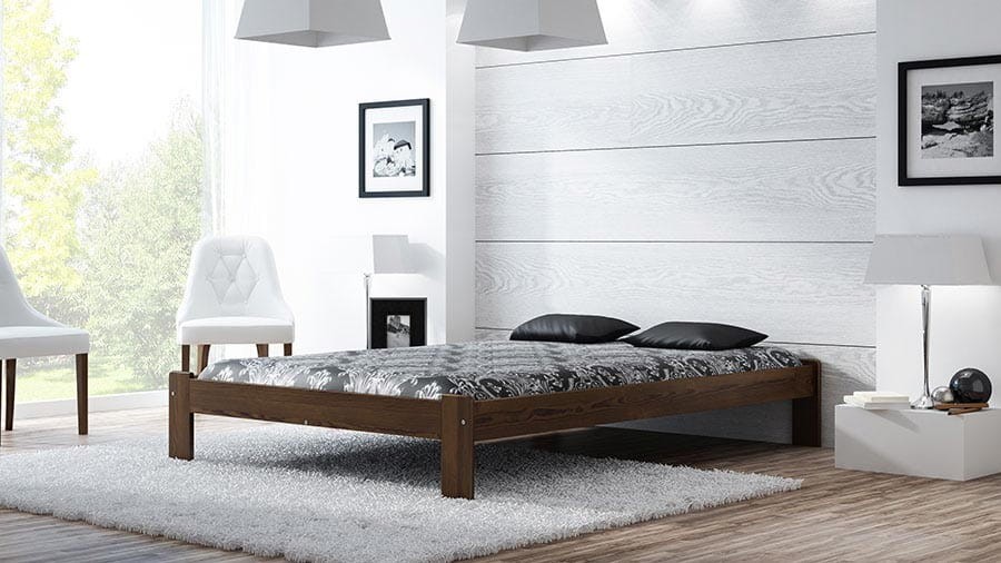Łóżko drewniane Ada 120x200 orzech