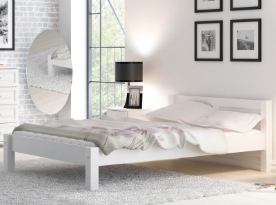 Łóżko sosnowe Wiktoria 160x200 Białe