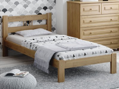Łóżko sosnowe Nikola 90x200 dąb