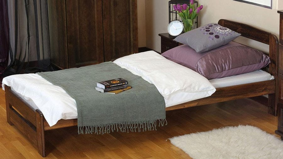 Łóżko sosnowe Lidia 90x200 orzech