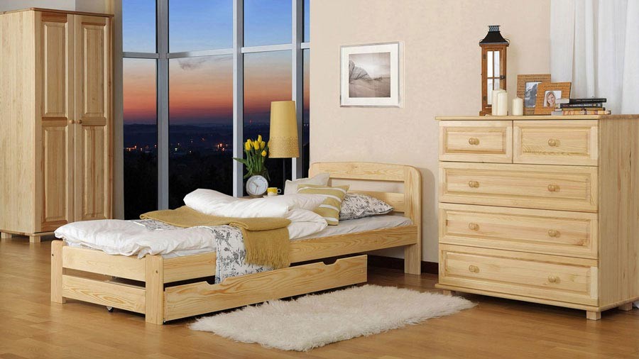 Łóżko sosnowe Lidia 90x200 sosna