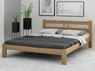 Łóżko sosnowe Nikola 120x200 dąb