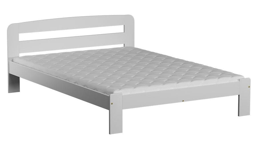 Łóżko drewniane Sara 120x200 białe z materacem piankowym