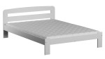 Łóżko drewniane Sara 120x200 białe z materacem piankowym