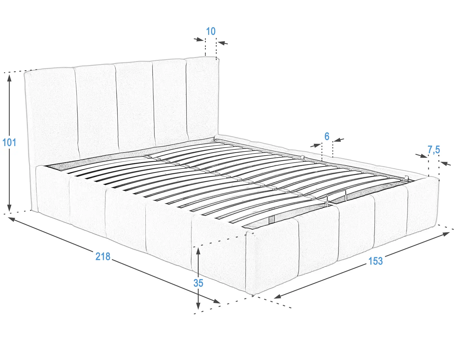 Łóżko PRO line18 140x200 Meble Magnat