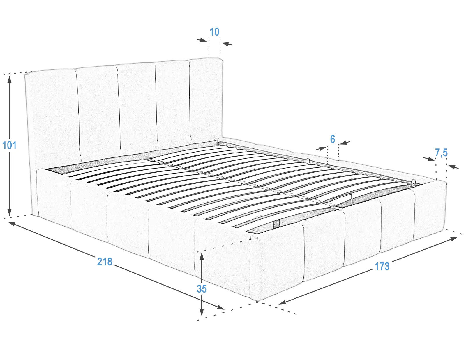Łóżko PRO line18 160x200 Meble Magnat