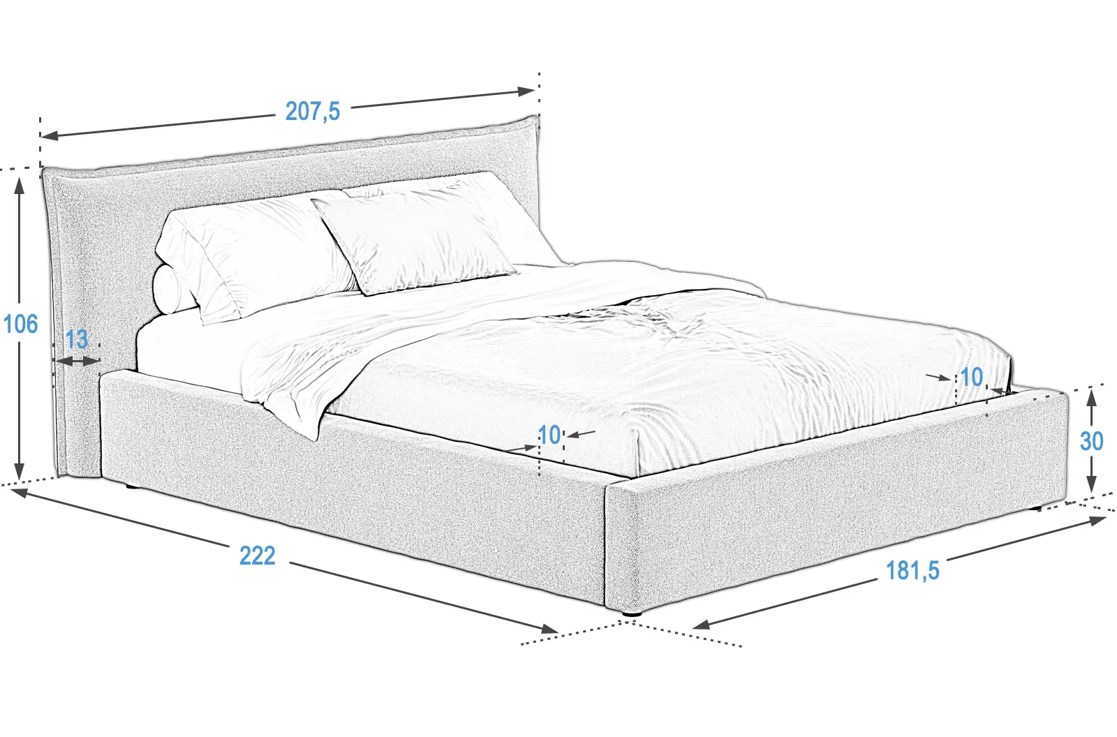 Łóżko PRO line19 160x200 Meble Magnat