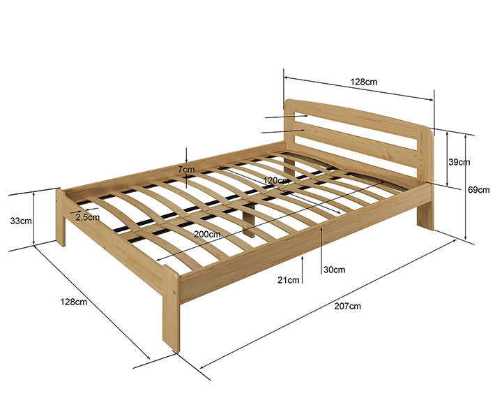 Łóżko Sara 120x200 Meble Magnat