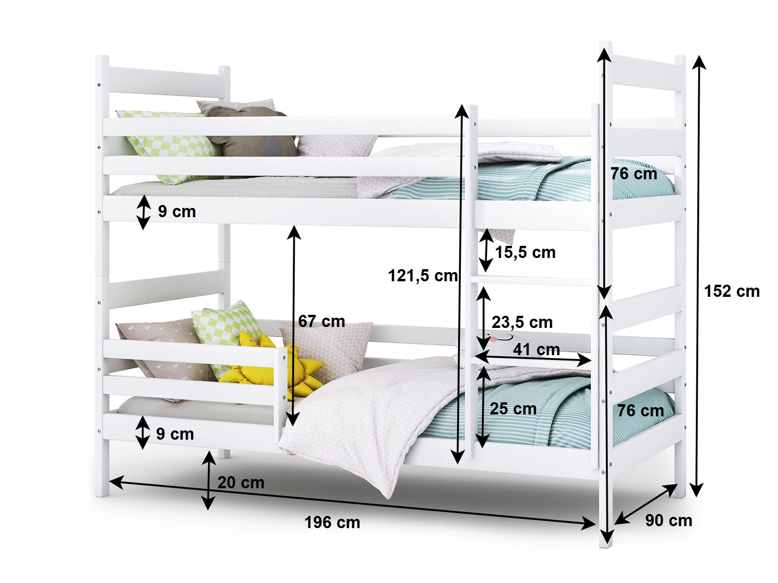 Łóżko Piętrowe Meble Magnat