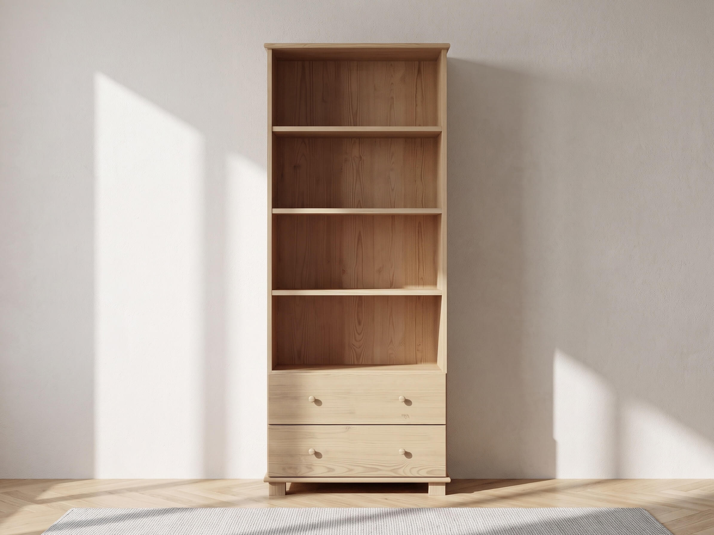 Biblioteczki drewniane sosnowe
